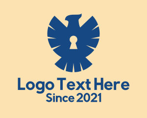 Lock - Blue Eagle Security logo design