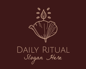 Floral Candle Decor logo design