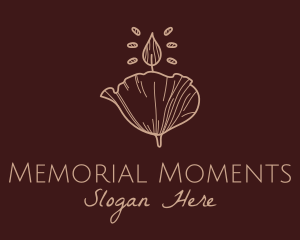 Commemoration - Floral Candle Decor logo design