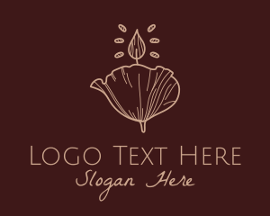 Vigil - Floral Candle Decor logo design