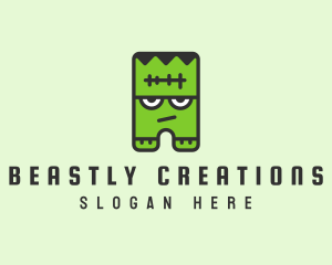 Monster - Angry Frankenstein Monster logo design