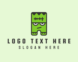 Video Game - Angry Frankenstein Monster logo design