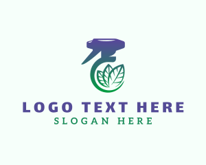 Cleaning Services - Eco Spray Bottle Cleaner logo design