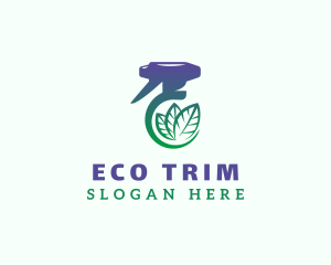 Eco Spray Bottle Cleaner logo design