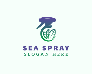 Eco Spray Bottle Cleaner logo design