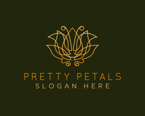 Premium Lotus Flower logo design