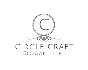 Rounded - Decorative Circle Swirl logo design