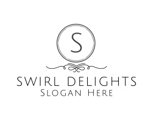 Decorative Circle Swirl   logo design