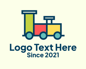 Steam Engine - Toddler Toy Train logo design