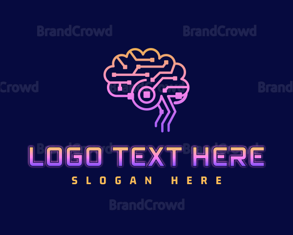 Cyber Brain Circuit Logo