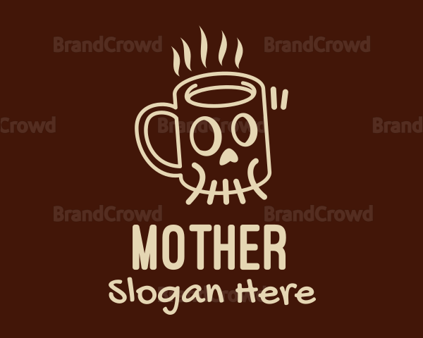 Skull Coffee Mug Logo