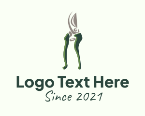 Environmental - Grass Cutter Tool logo design