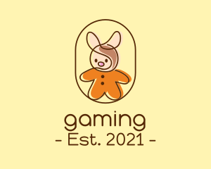 Preschool - Monoline Baby Bunny logo design