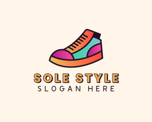 Shoe - Sneakers Shoe Footwear logo design