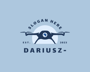 Aerial - Drone Camera Security logo design