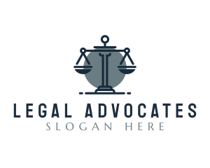 Paralegal Justice Scale logo design