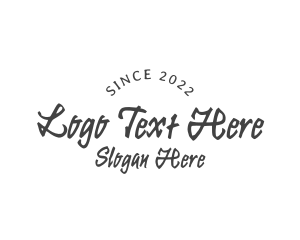 Smudge - Script Brush Wordmark logo design