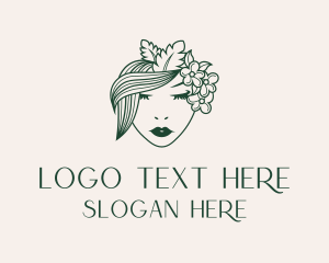 Green - Beauty Goddess Hair Salon logo design