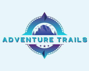 Compass Adventure Mountain logo design