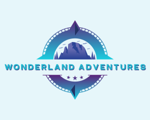 Compass Adventure Mountain logo design