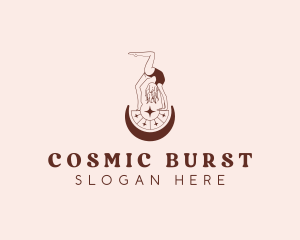 Cosmic Astrology Woman logo design