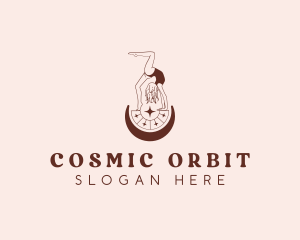 Cosmic Astrology Woman logo design