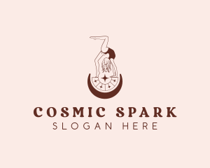 Cosmic Astrology Woman logo design