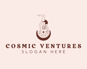 Cosmic Astrology Woman logo design
