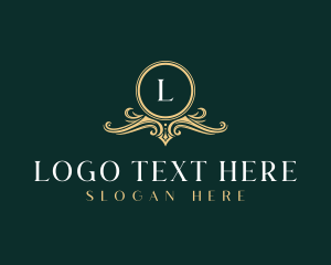Monarchy - Elegant Hotel Shield logo design