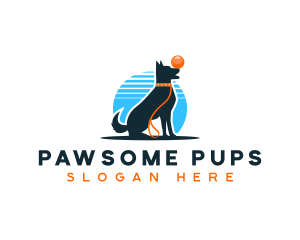 Dog Training Leash logo design