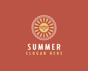 Summer Sunglasses Weather logo design