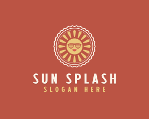 Summer Sunglasses Weather logo design