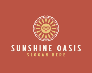 Cute Summer Sunglasses logo design