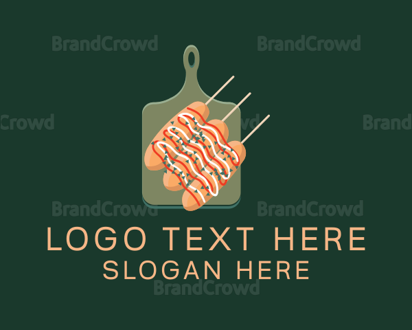 Corn Dog Snack Logo