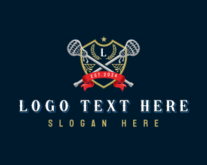 Badge - Lacrosse Shield Athletic logo design