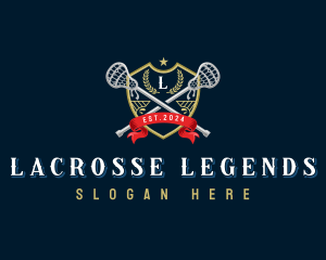 Lacrosse Shield Athletic logo design