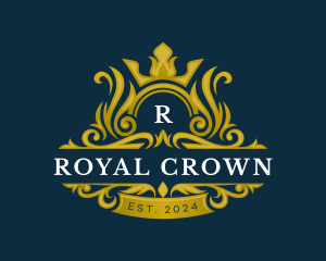 Coronation - Royal Crown Shield logo design