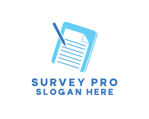 Survey - Essay Writing Pad logo design