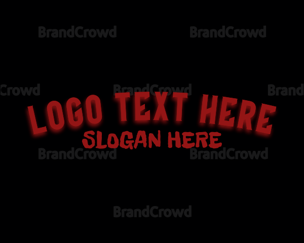 Freaky Horror Wordmark Logo