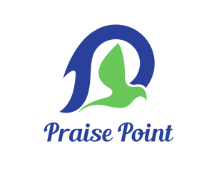 Praise - Blue Green Dove logo design