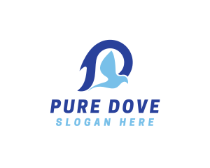 Blue Green Dove logo design