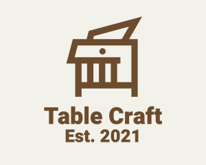 Table - Modern Table Furniture logo design