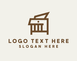 Home Decor - Modern Table Furniture logo design