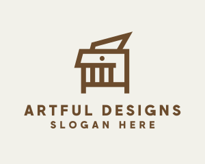 Modern Table Furniture  logo design