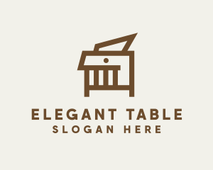 Modern Table Furniture  logo design