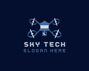 Drone - Tech Drone Videographer logo design