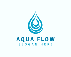 Irrigation - Water Droplet Liquid logo design