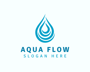 Water Droplet Liquid  logo design