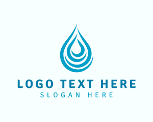 Water Drop - Water Droplet Liquid logo design