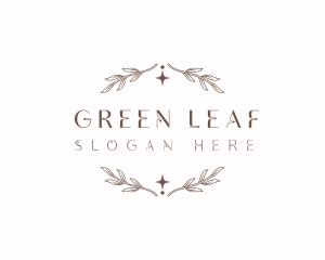 Organic Leaf Branch logo design